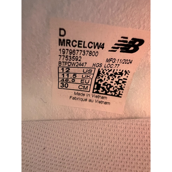 New Balance FuelCell SuperComp Elite v4 White Angora Men\'s Size 12D MRCELCW4 main image 13